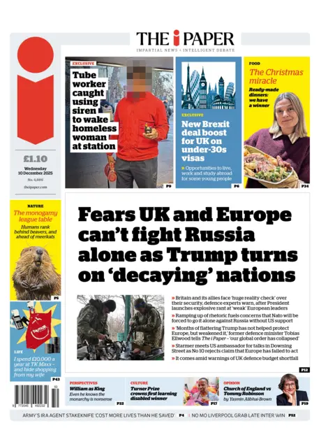 “Fears UK and Europe can't fight Russia alone as Trump turns on 'decaying' nations”.