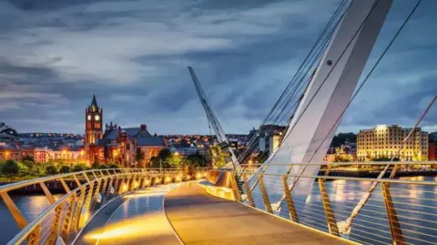 Peace Bridge in Londonderry 