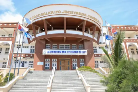 Villa Somalia Somalia's immigration and citizenship agency.