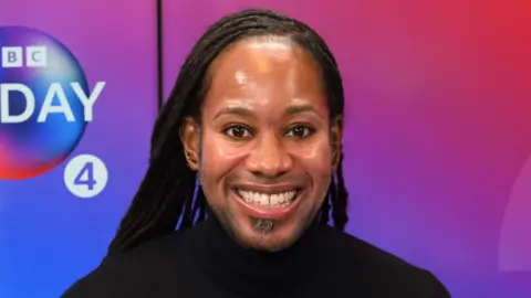 BBC Former professor at Cambridge University Jason Arday smiles in a close-up during an appearance on the Today show in 2023.