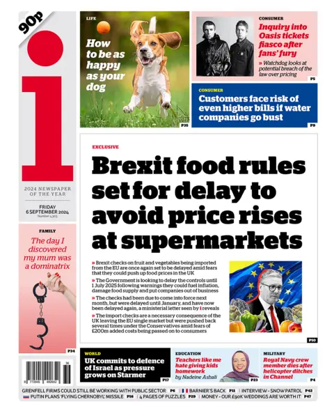  "Brexit nutrient  rules acceptable   for hold  to debar  terms  rises astatine  supermarkets". 