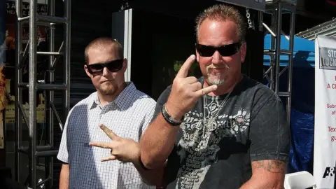 Getty Images Reality TV Personalities Brandon Sheets (L) and Darrell Sheets (R) attend A&E's "Storage Wars" Lockbuster Tour at Hollywood & Highland Courtyard on June 12, 2012 in Hollywood, California
