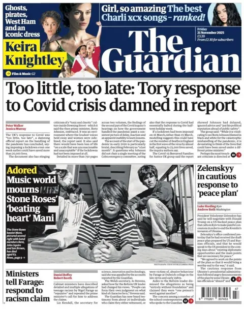 Tory response to Covid crisis damned in report”.