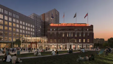 Vastint UK CGI images showing how the revamped Tetley building will look