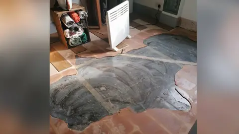 Dean Majors The flooring was damaged.