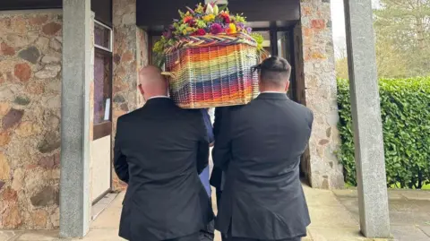 Family gathering together to remember and honor a loved one