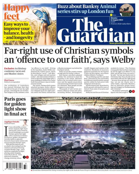  Far-right use of Christian symbols an offence to our faith, says Welby