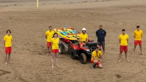 RNLI Lifeguards at Burnham-on-Sea