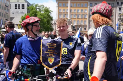 PA Scotland fan Ethan Walker