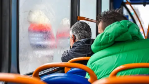 Northumbria Police Passengers on bus