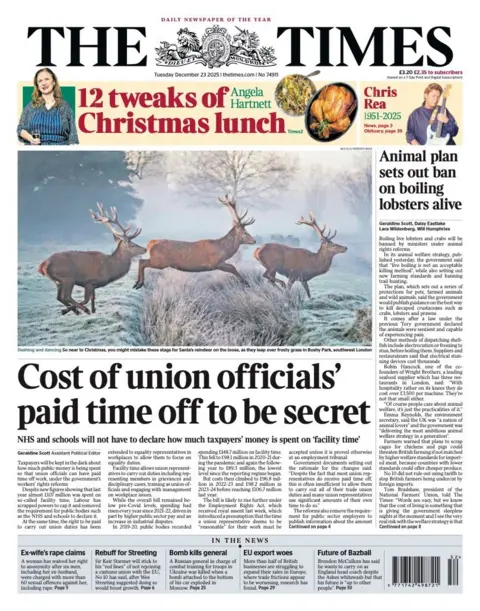 "Cost of union officials' paid time off to be secret".
