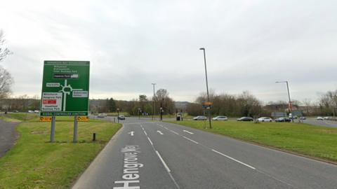 Google maps image of Hengrove Way, near the Hartcliffe Roundabout in Bristol
