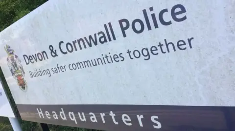 BBC Devon and Cornwall Police sign