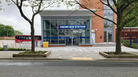 BBC Entrance of Crewe bus station
