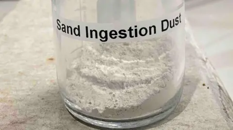 Dust created at the University of Manchester that is used by Rolls Royce to test its engines