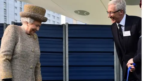 Getty Images Paul O'Grady meeting the late Queen