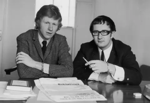 Getty Images Andrew Loog Oldham (left) and Tony Calder