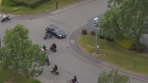 West Midlands Police A number of bikers