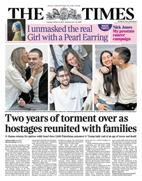  "Two years of torment over as hostages reunited with families".