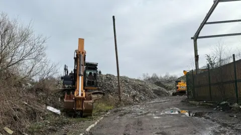 Bickershaw Waste site on Bolton House Road