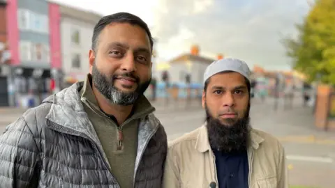 BBC Ajay Nagla (left) and Imam Ahmed