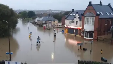 Flooding in Catcliffe