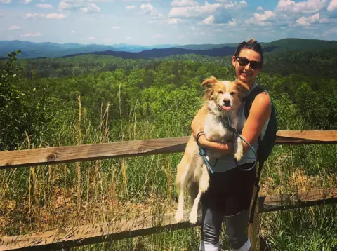 Anna Zanetti Anna Zanetti with Mr Pickles at DuPont State Forest in N Carolina