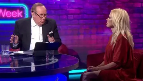 Andrew Neil and Pamela Anderson