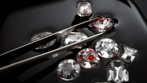 Getty Images Diamonds flecked with red
