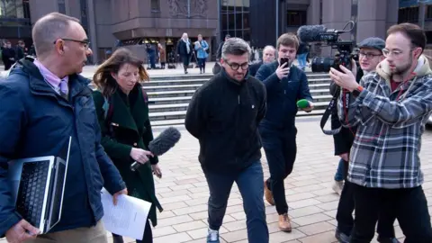 Reuters Former footballer Joey Barton attends Liverpool Crown Court for sentencing following his guilty verdict for online harassment