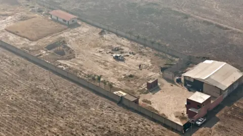 Getty Images Aerial view of the Izaguirre Ranch