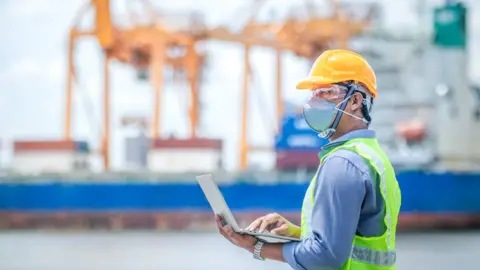 Getty Images Port worker