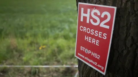 Getty Images Stop HS2 line