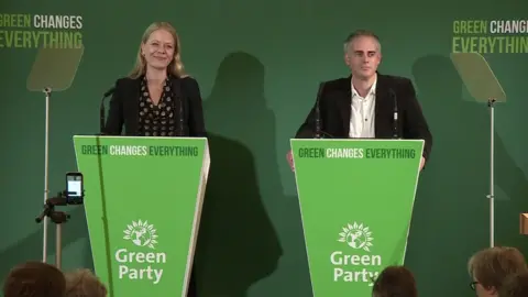 BBC Sian Berry and Jonathan Bartley