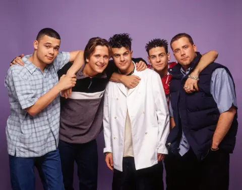 Getty Five pictured in 1998