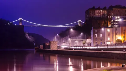 Getty Images Bristol at night