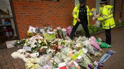 PA Media Police flowers