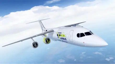 Airbus E-Fan X artists impression