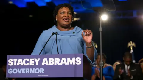 Getty Images Stacey Abrams is contesting the results in her bid to be Governor of Georgia