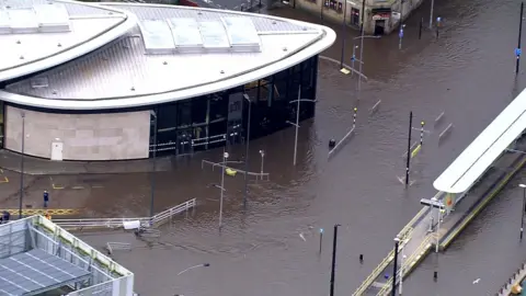 BBC Rochdale town centre flooding