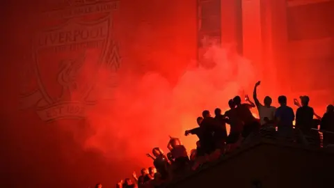 AFP Liverpool fans at Anfield