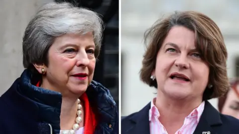 PA Theresa May and Arlene Foster