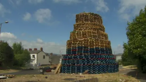 BBC Bloomfield Walkway bonfire