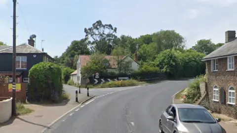 Google The A12 in Blythburgh, Suffolk