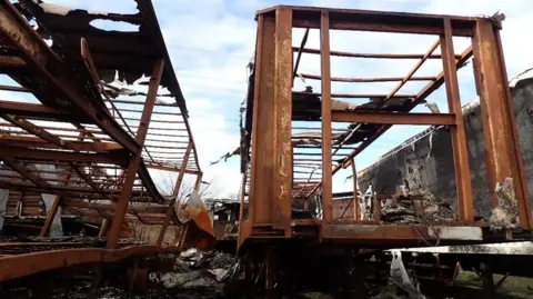Environment Agency Large degraded structures in a waste site