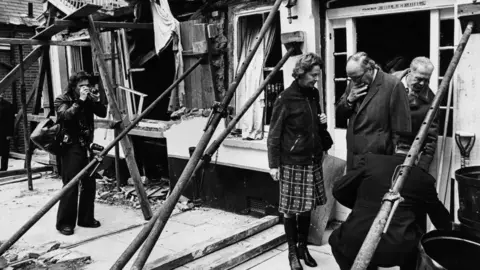 Getty Images Home Secretary Roy Jenkins leaving the Home and Groom