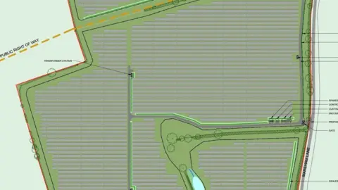 South Kesteven District Council Sketch of the location for the farm