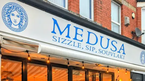 Adam Noble The exterior of the Medusa shop.