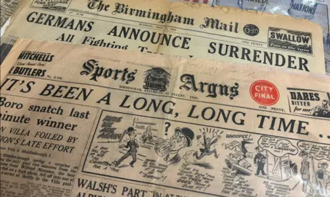 Norman Bartlam The first post-war copy of the Sports Argus issued in 1946. The headline reads: It's Been a Long, Long Time. 