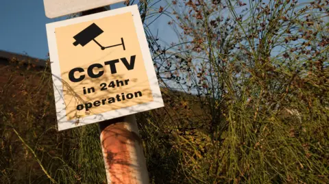 A sign that reads "CCTV in 24hr operation".